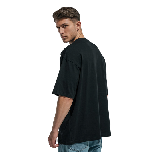 Playera Oversize Negra lisa